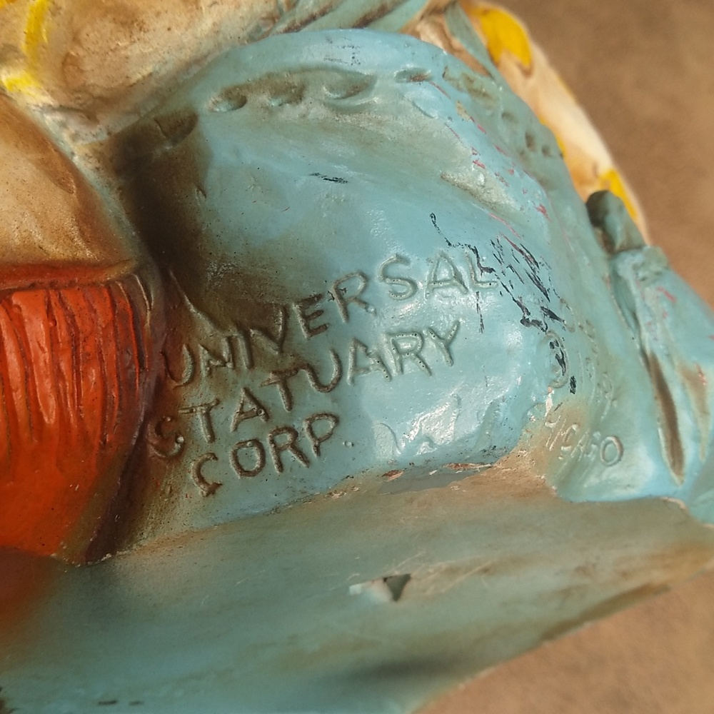 Raggedy Ann Andy Vintage Universal Statuary Corp 1969 Shelf Decor Plastic Mold - Picture 7 of 8